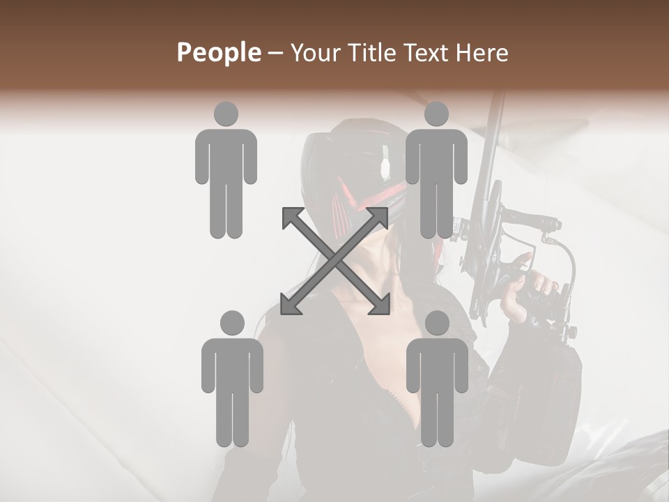 Rouge Joueuse Sexy PowerPoint Template