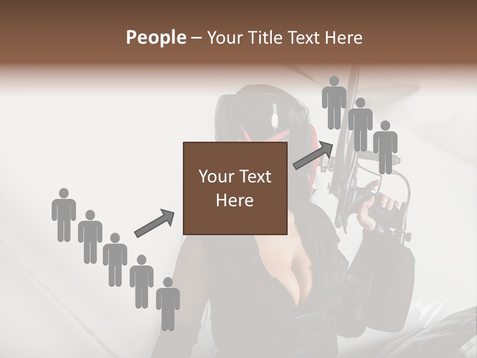 Rouge Joueuse Sexy PowerPoint Template