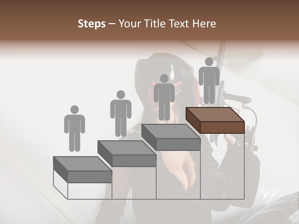 Rouge Joueuse Sexy PowerPoint Template