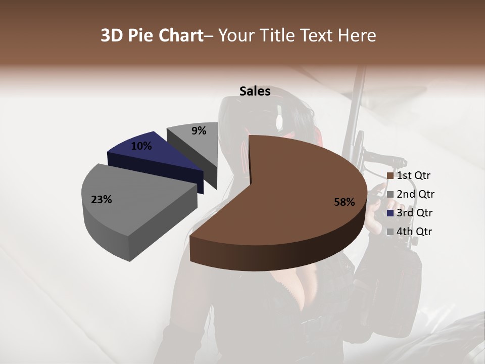 Rouge Joueuse Sexy PowerPoint Template