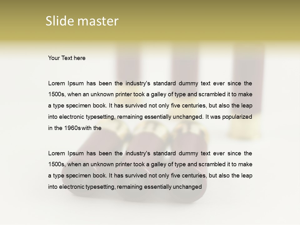 White Plastic Military PowerPoint Template