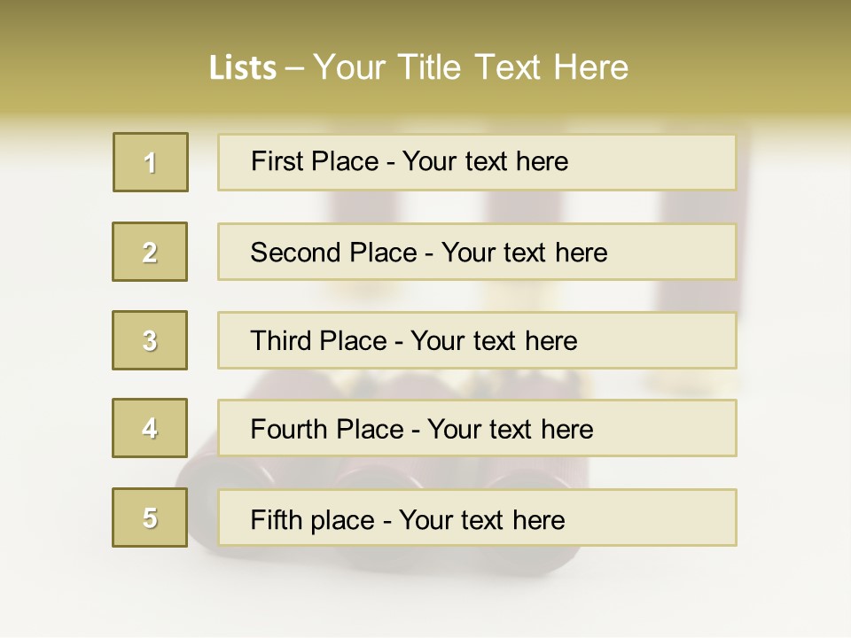 White Plastic Military PowerPoint Template