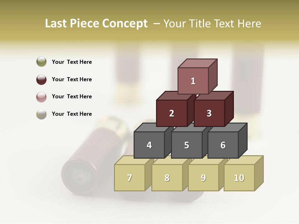 White Plastic Military PowerPoint Template