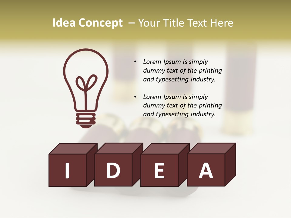 White Plastic Military PowerPoint Template