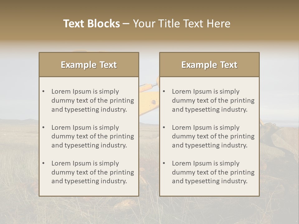 Storm Bucket Site PowerPoint Template