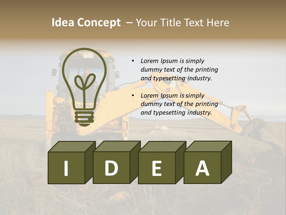 Storm Bucket Site PowerPoint Template