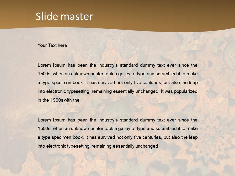 Industry Motion Metallic PowerPoint Template