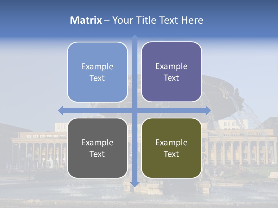 Statue Cityscape Germany PowerPoint Template