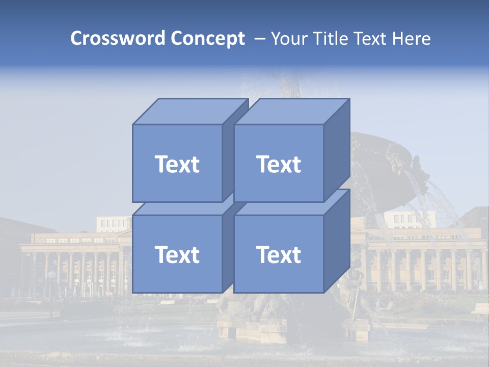 Statue Cityscape Germany PowerPoint Template