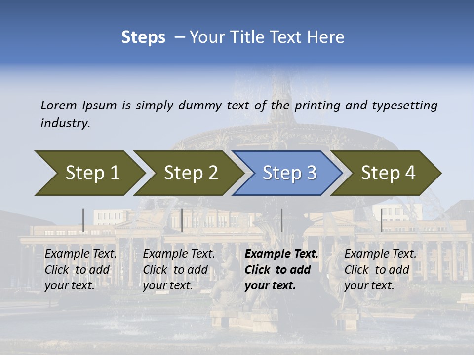 Statue Cityscape Germany PowerPoint Template