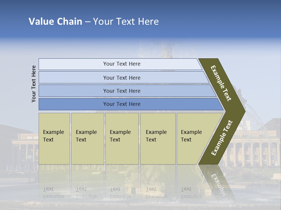 Statue Cityscape Germany PowerPoint Template
