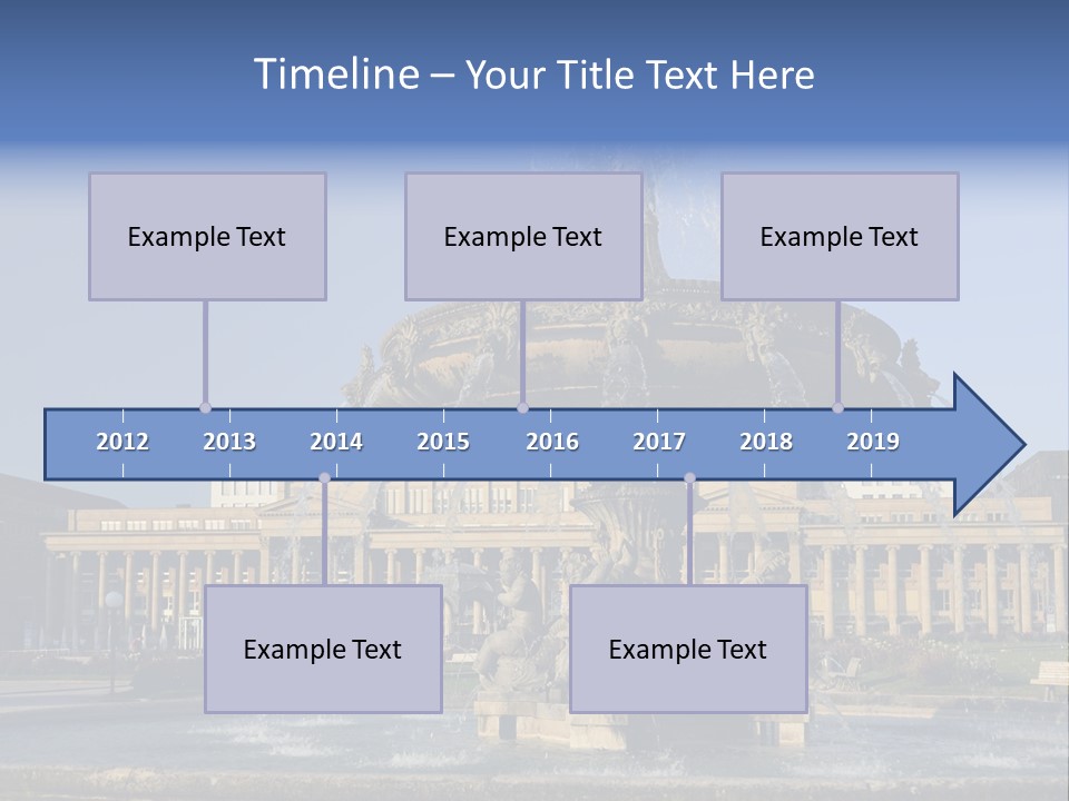Statue Cityscape Germany PowerPoint Template