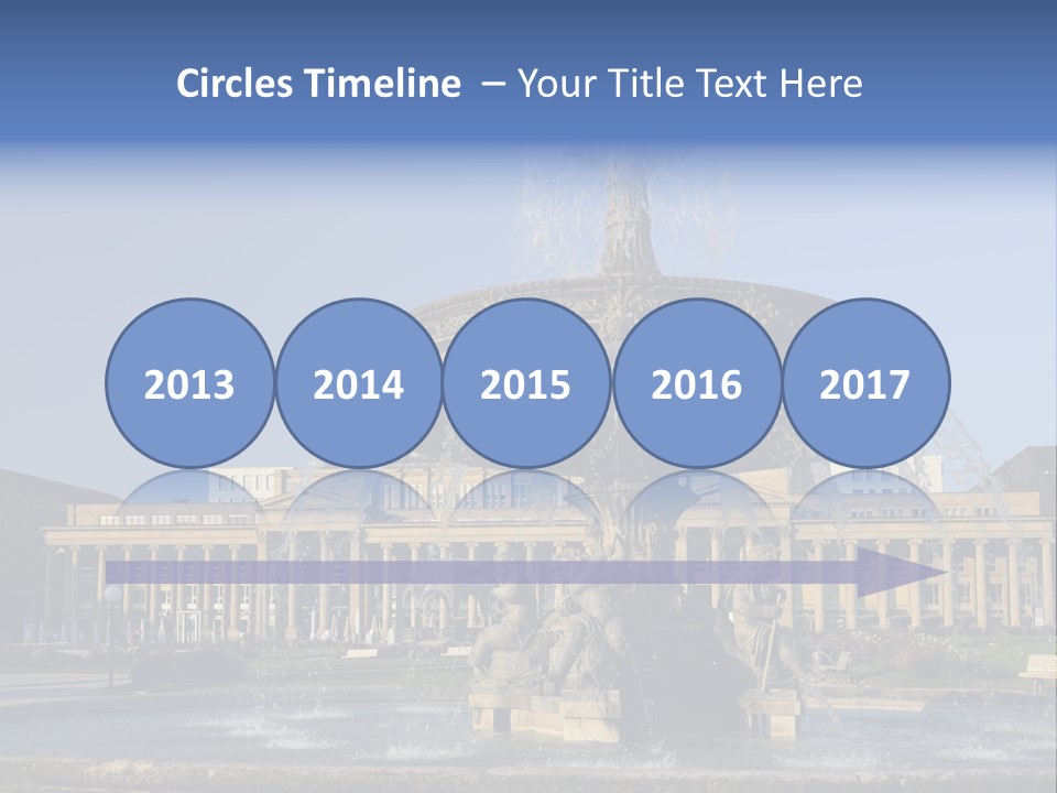 Statue Cityscape Germany PowerPoint Template