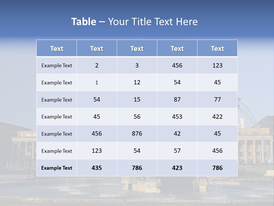 Statue Cityscape Germany PowerPoint Template