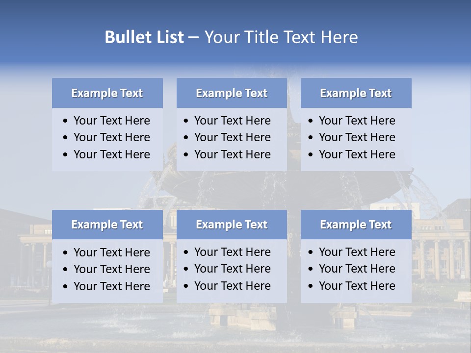 Statue Cityscape Germany PowerPoint Template