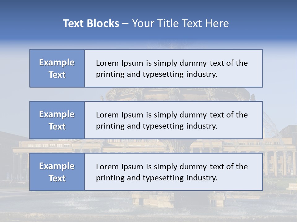 Statue Cityscape Germany PowerPoint Template