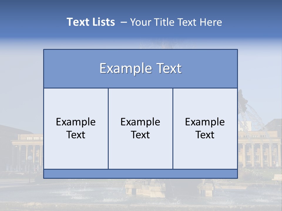 Statue Cityscape Germany PowerPoint Template