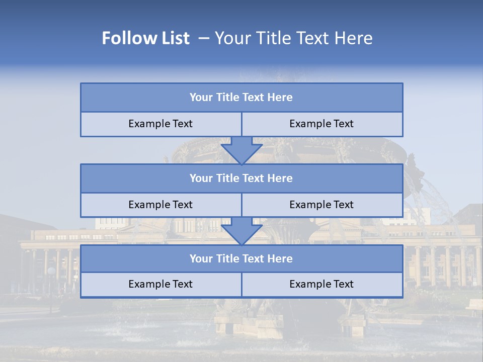 Statue Cityscape Germany PowerPoint Template
