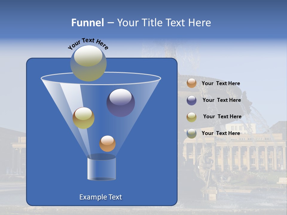 Statue Cityscape Germany PowerPoint Template