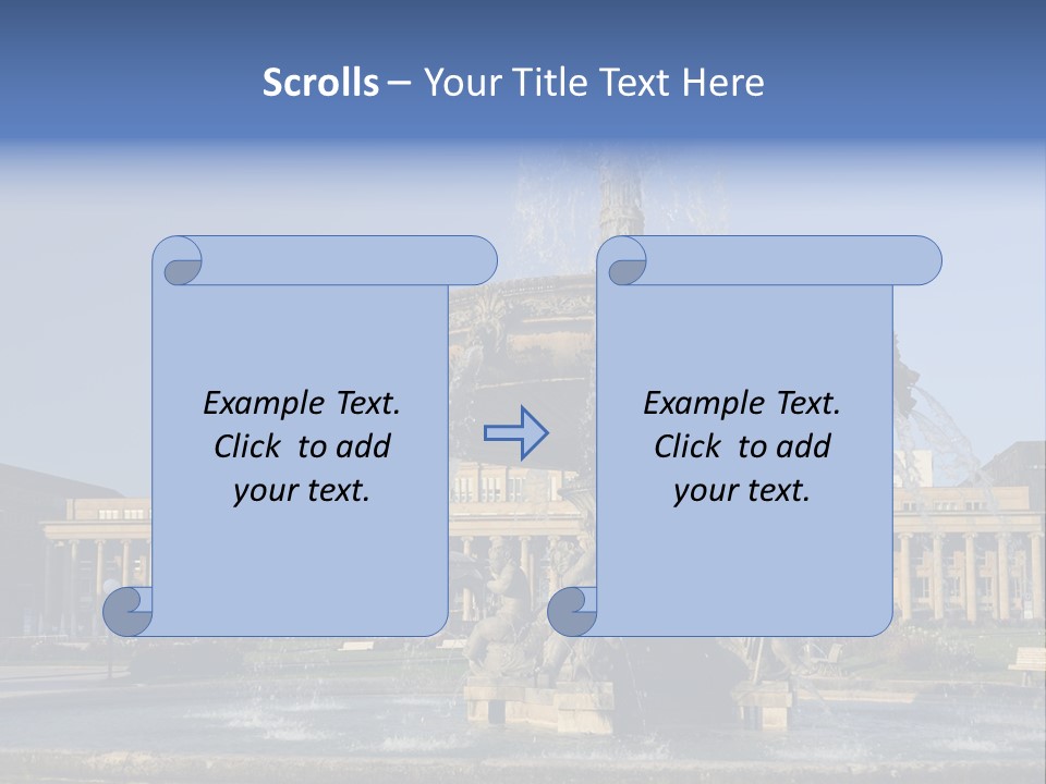 Statue Cityscape Germany PowerPoint Template