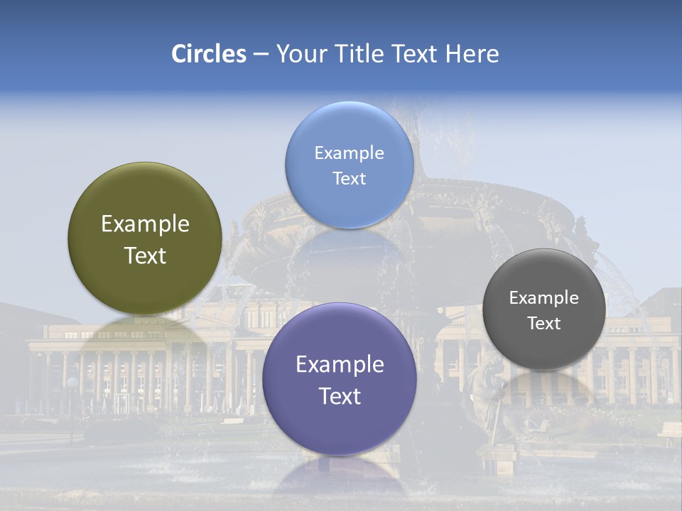 Statue Cityscape Germany PowerPoint Template