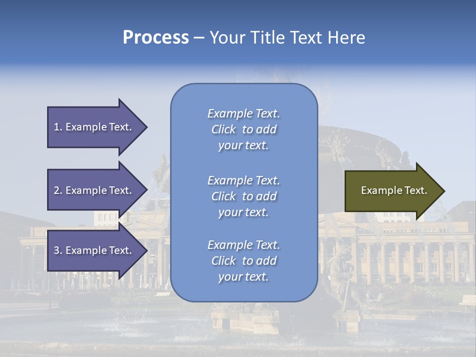 Statue Cityscape Germany PowerPoint Template