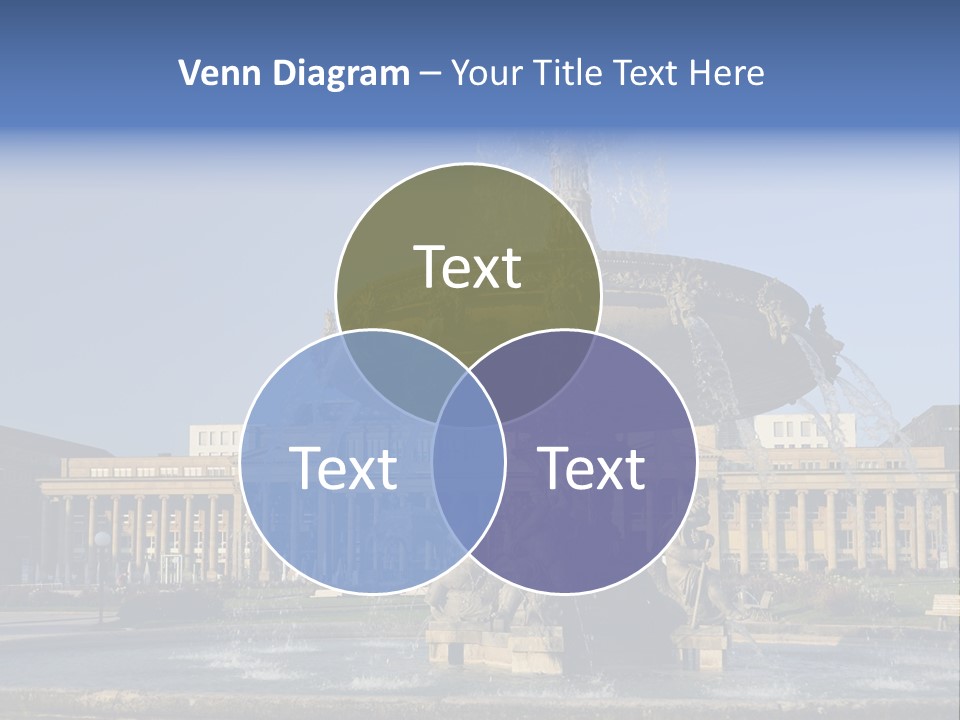 Statue Cityscape Germany PowerPoint Template