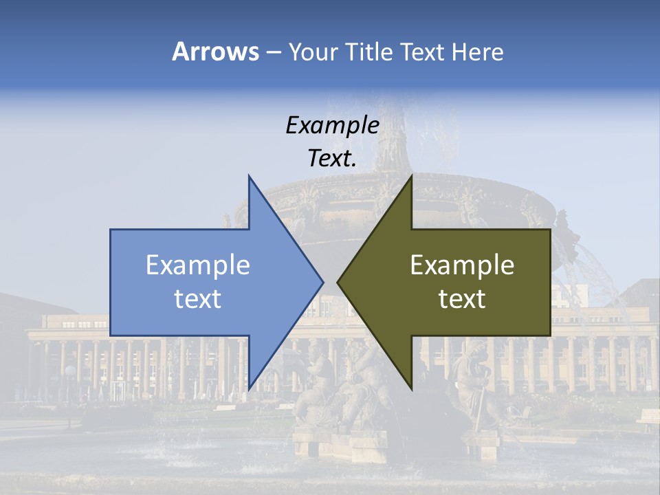 Statue Cityscape Germany PowerPoint Template