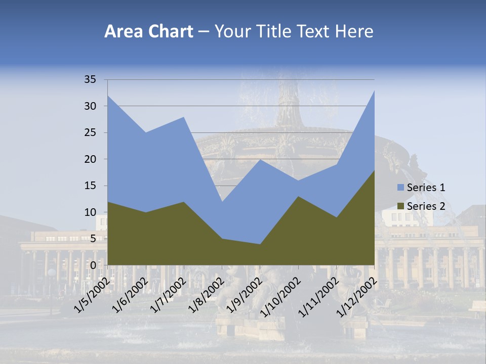 Statue Cityscape Germany PowerPoint Template