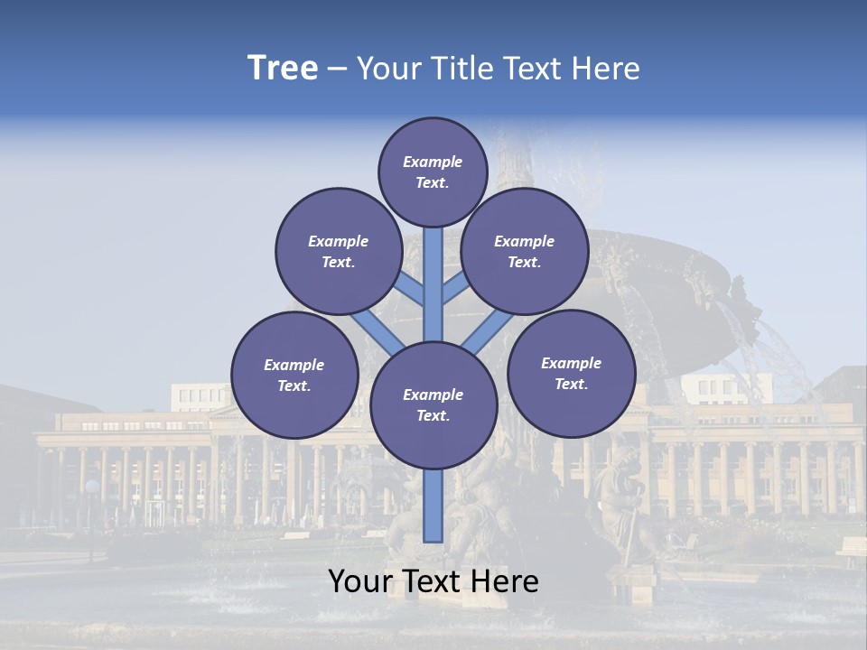 Statue Cityscape Germany PowerPoint Template