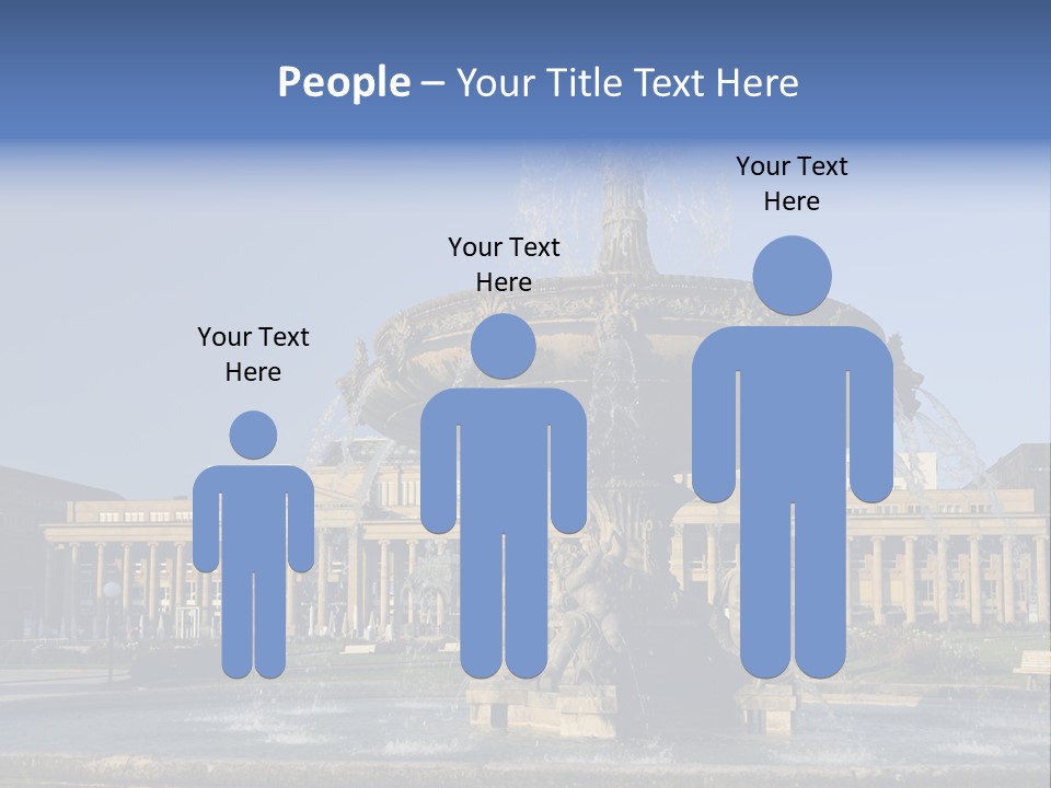 Statue Cityscape Germany PowerPoint Template