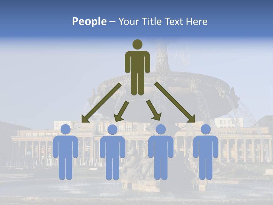 Statue Cityscape Germany PowerPoint Template