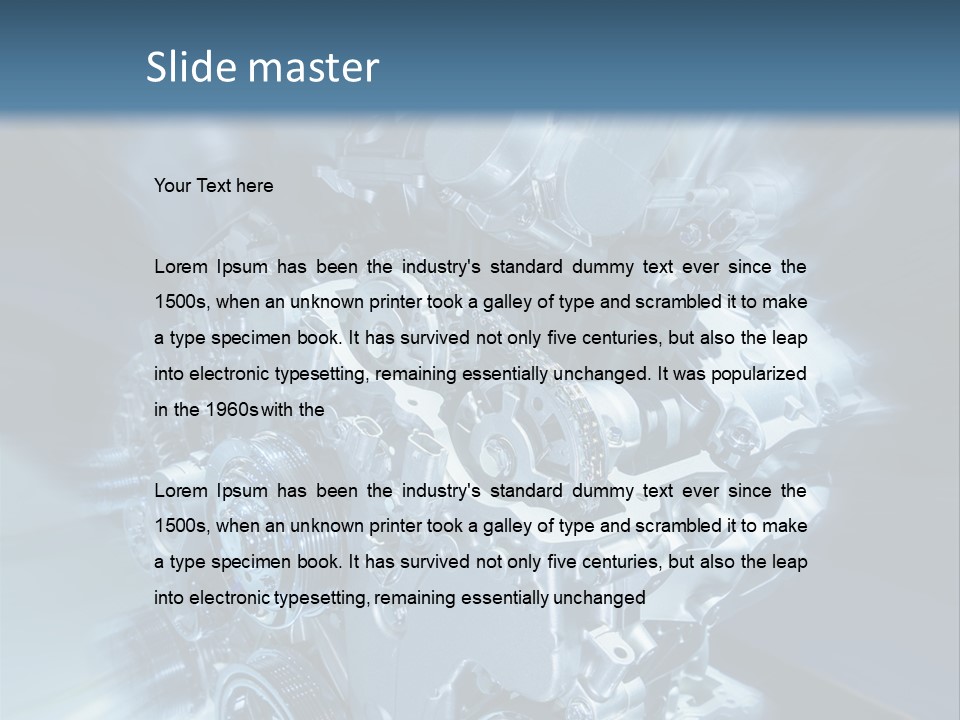 Sport Pulley Glimmer PowerPoint Template