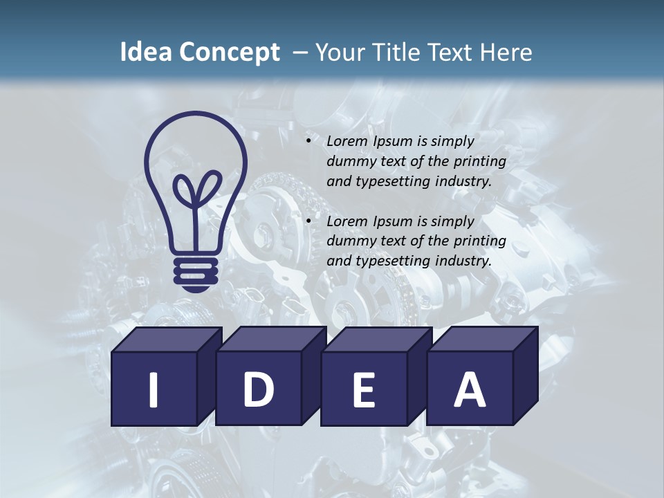 Sport Pulley Glimmer PowerPoint Template