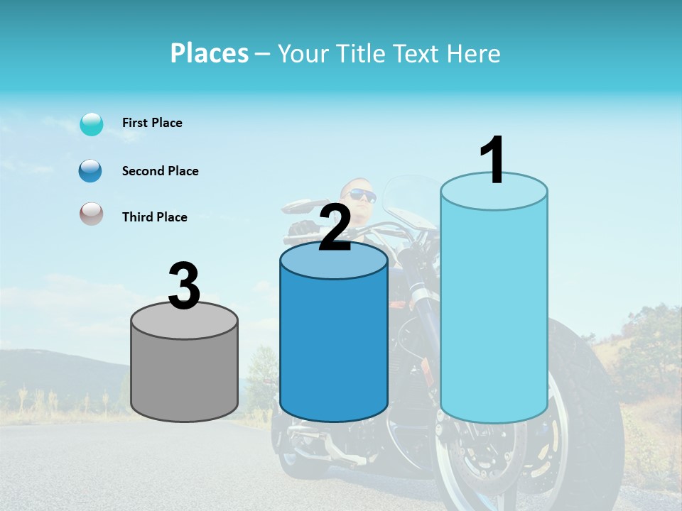 Blue Velocity Cruising PowerPoint Template