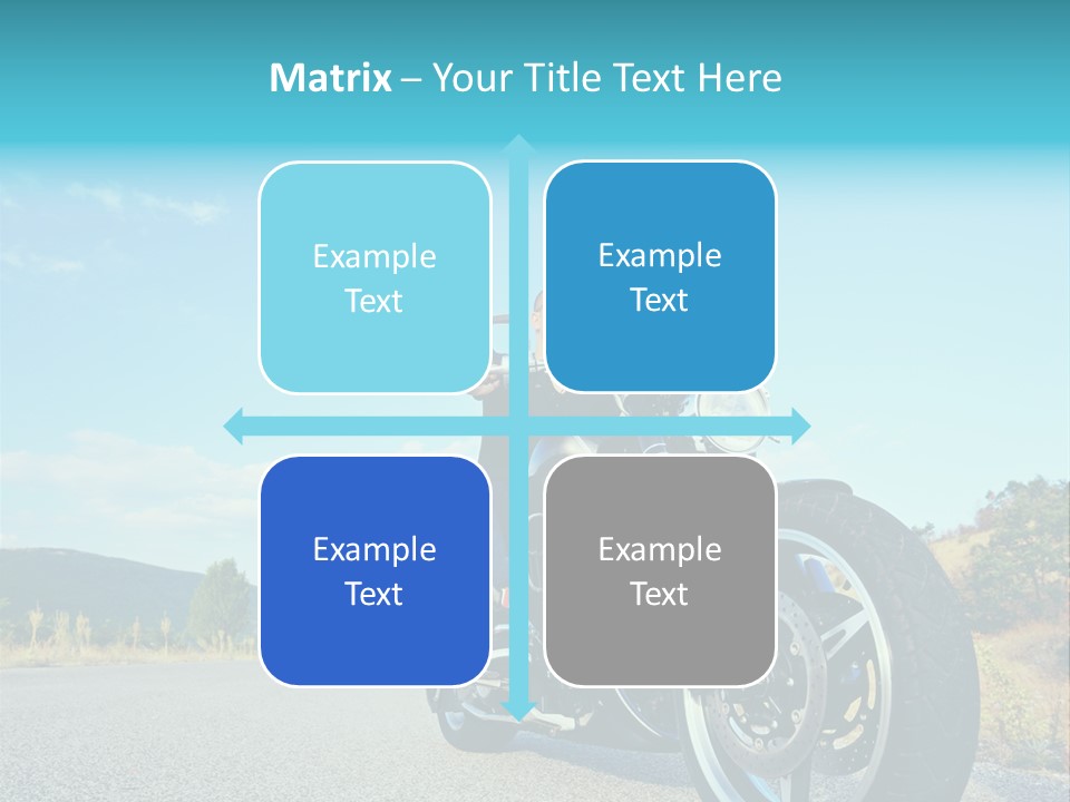 Blue Velocity Cruising PowerPoint Template