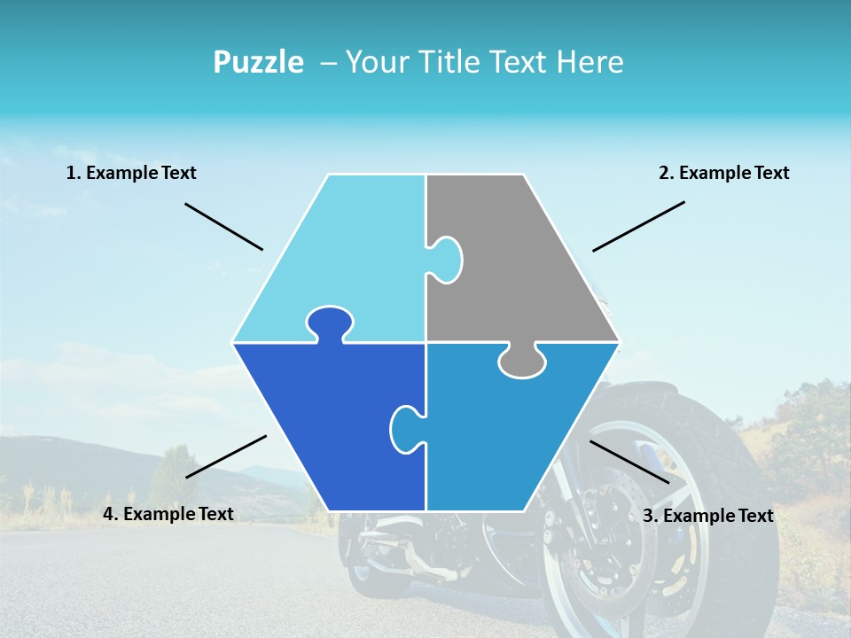 Blue Velocity Cruising PowerPoint Template