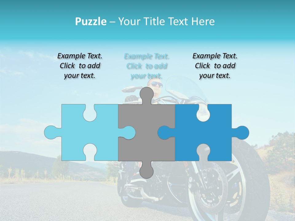 Blue Velocity Cruising PowerPoint Template