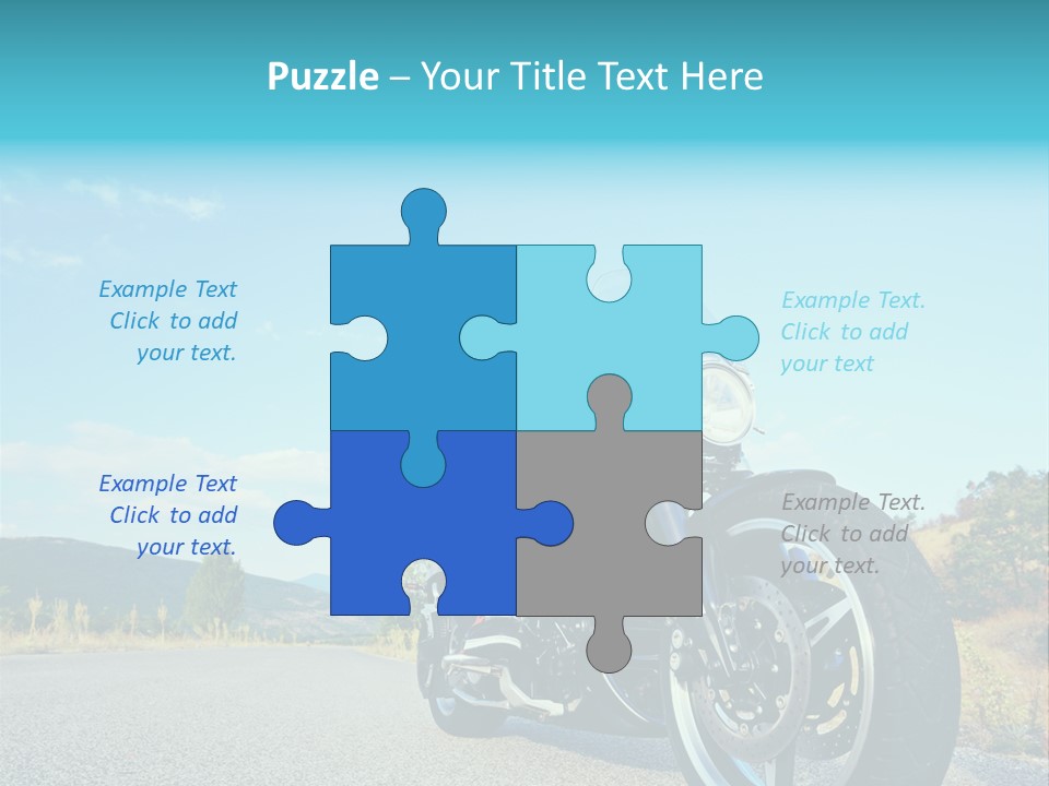 Blue Velocity Cruising PowerPoint Template