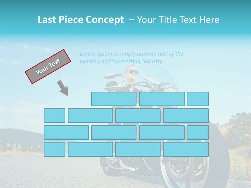 Blue Velocity Cruising PowerPoint Template
