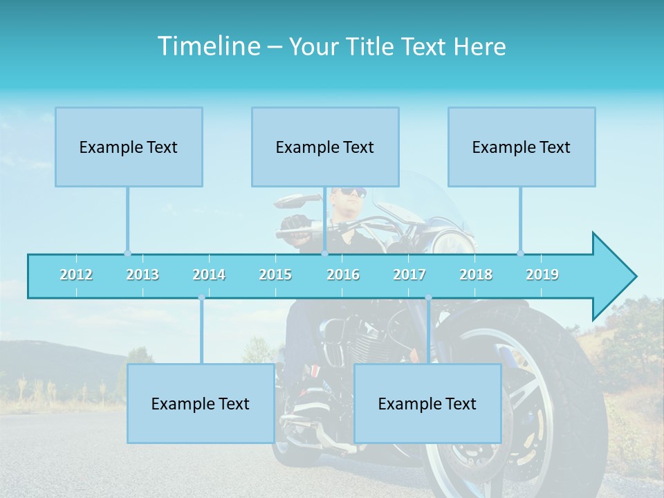 Blue Velocity Cruising PowerPoint Template