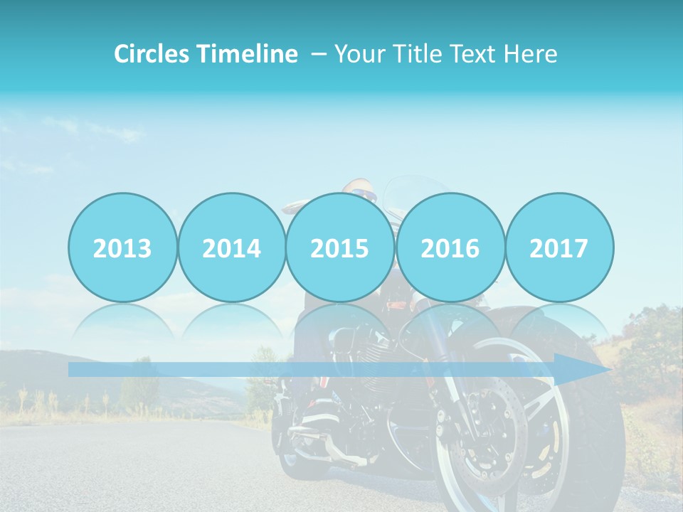 Blue Velocity Cruising PowerPoint Template