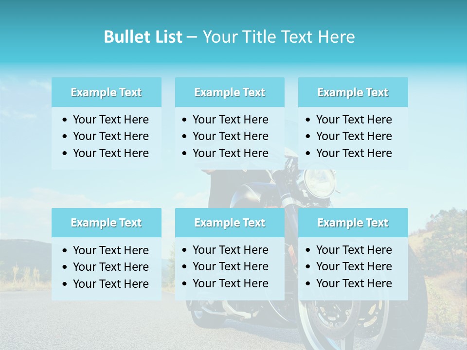Blue Velocity Cruising PowerPoint Template
