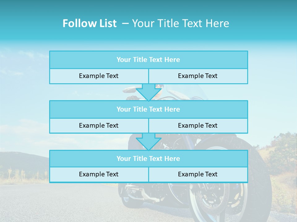Blue Velocity Cruising PowerPoint Template