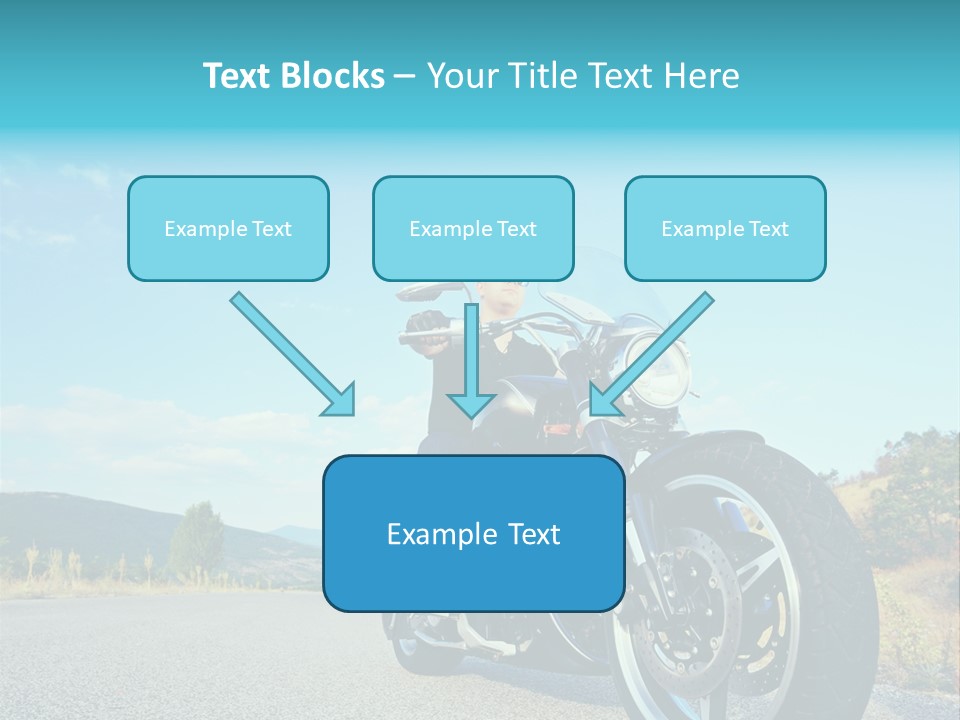 Blue Velocity Cruising PowerPoint Template