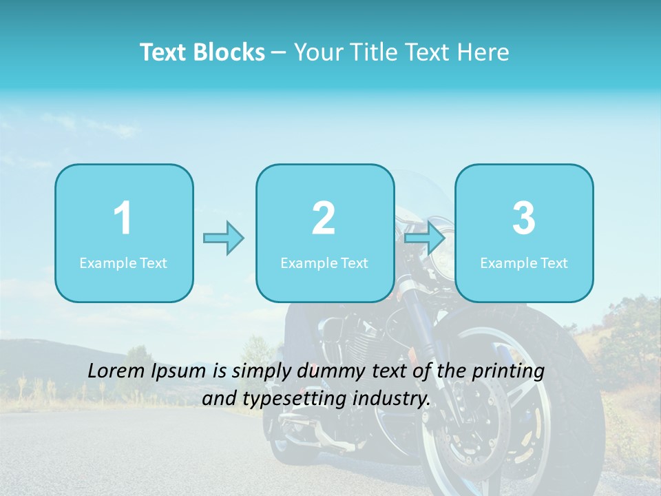 Blue Velocity Cruising PowerPoint Template