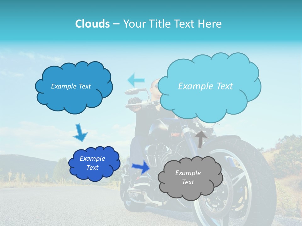 Blue Velocity Cruising PowerPoint Template