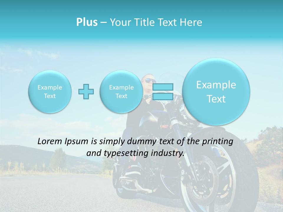 Blue Velocity Cruising PowerPoint Template