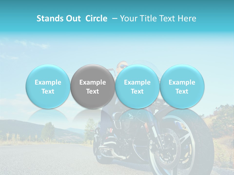 Blue Velocity Cruising PowerPoint Template