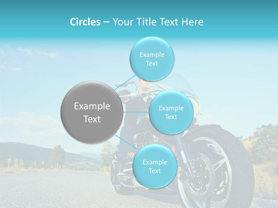 Blue Velocity Cruising PowerPoint Template